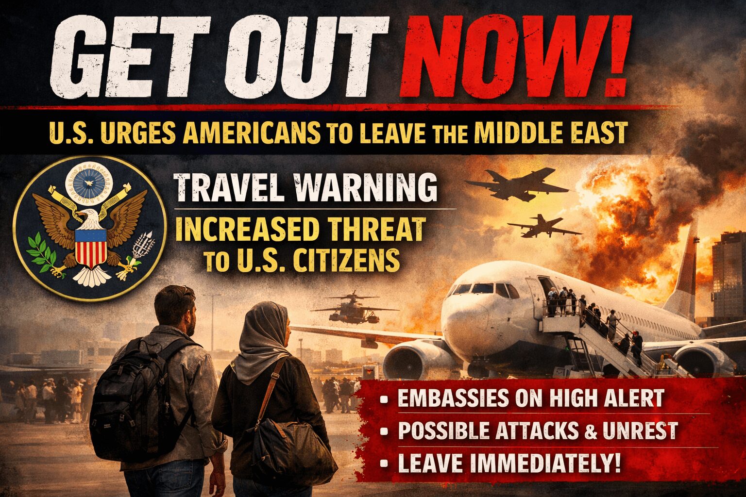 Americans urged to leave Middle East