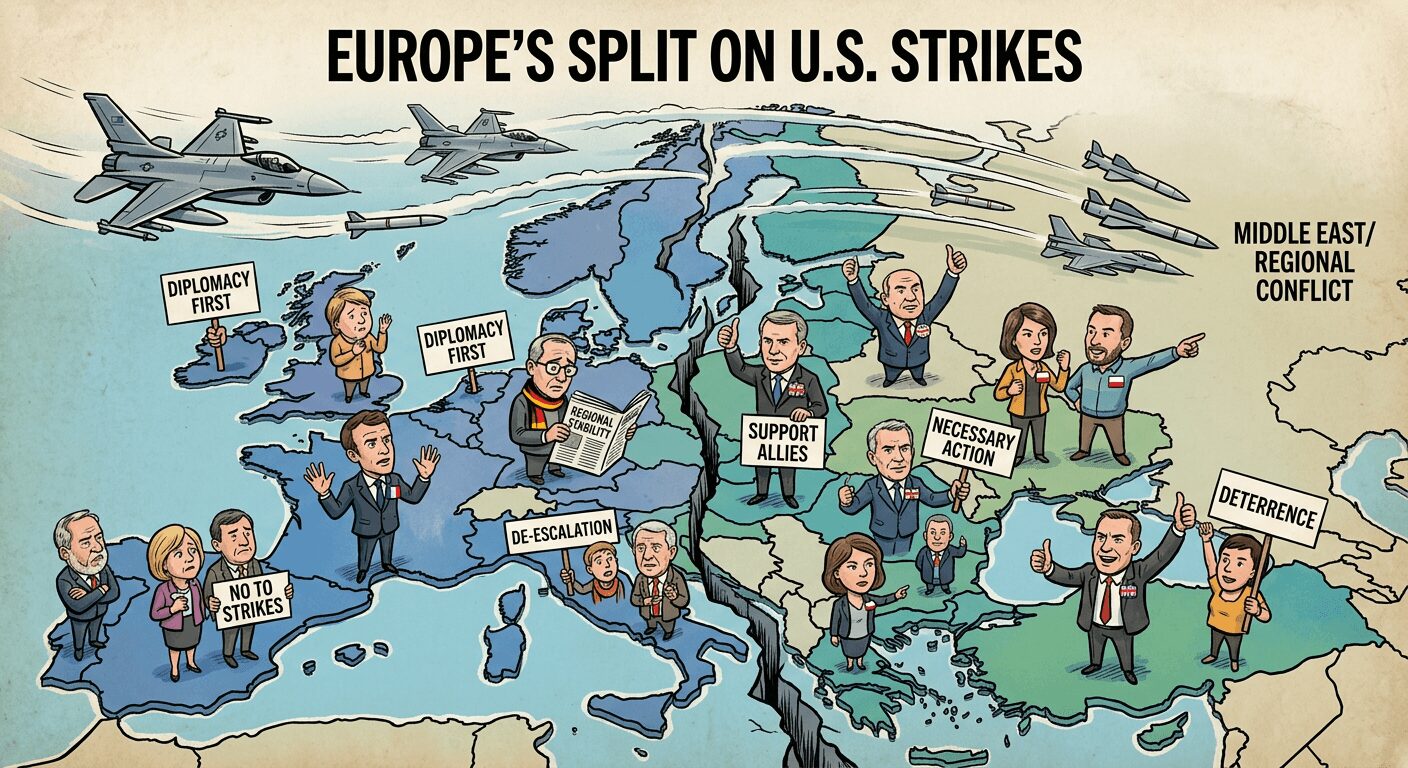 Europe’s split on US strikes
