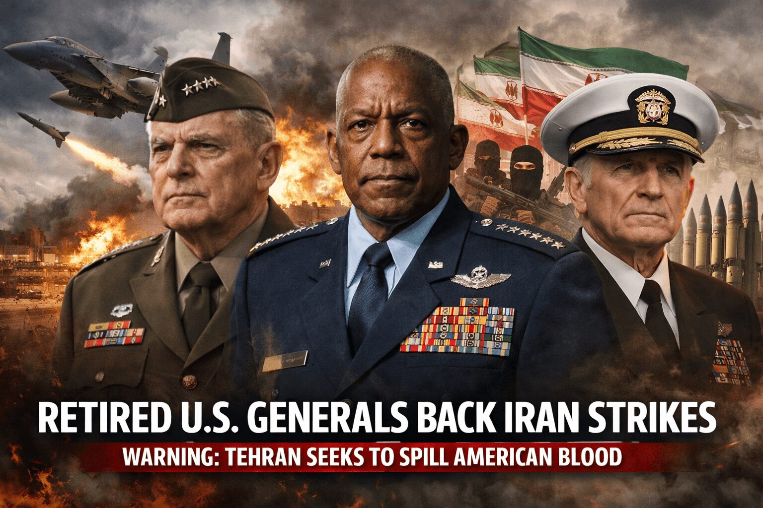 retired US generals back Iran strikes